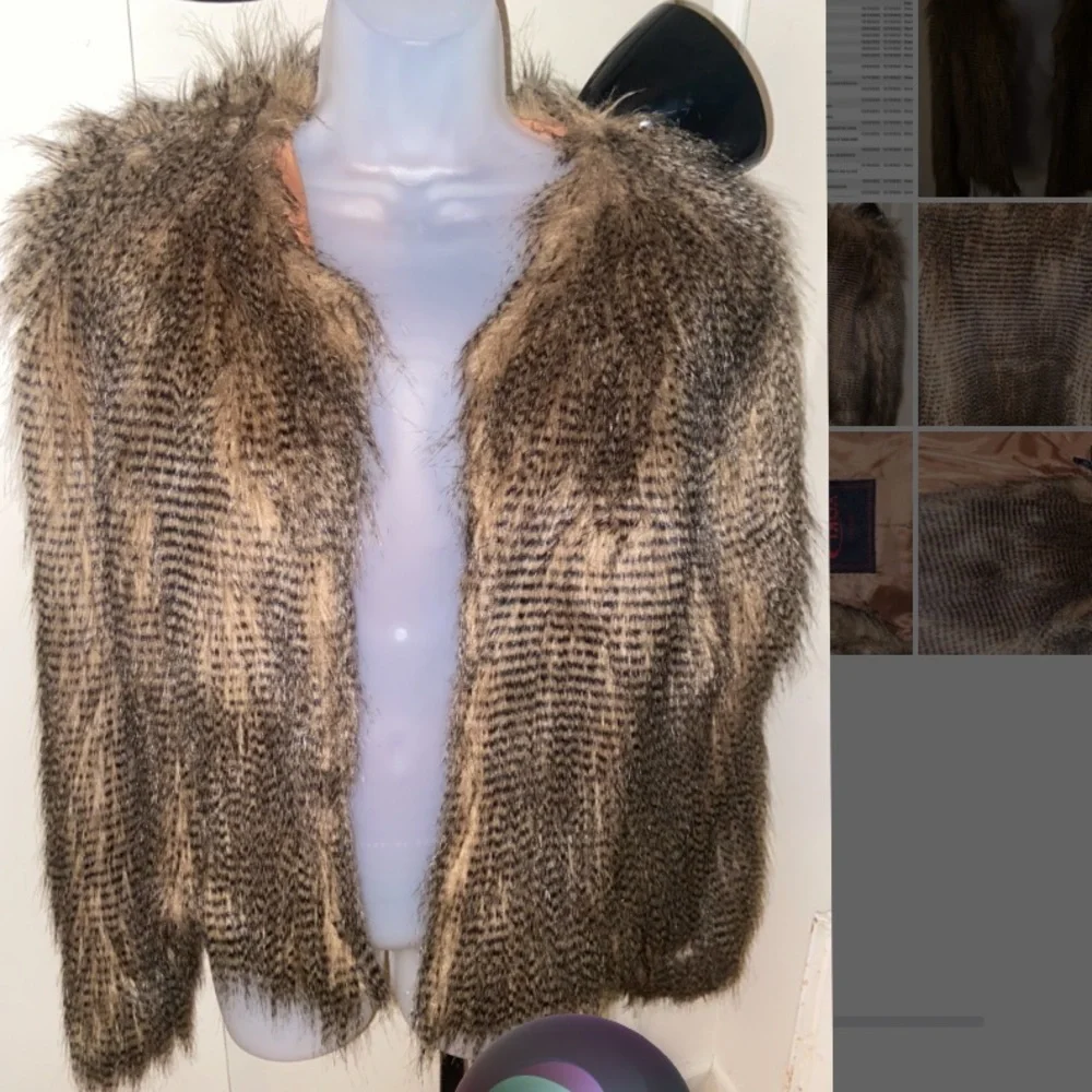 Faux fur jacket - Picture 3 of 8